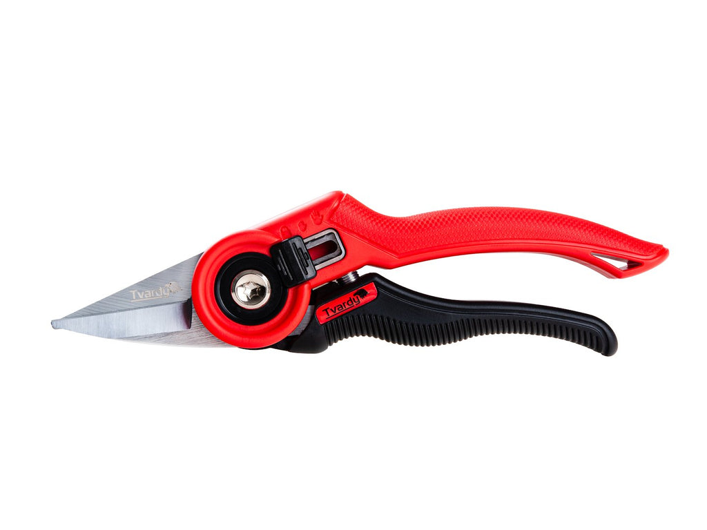 Straight garden pruner with bypass blade, 220 mm, SK5