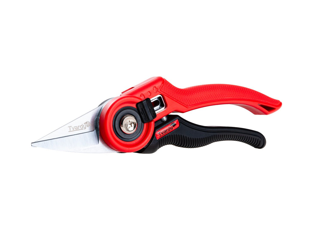 Straight garden pruner with bypass blade, 220 mm, SK5