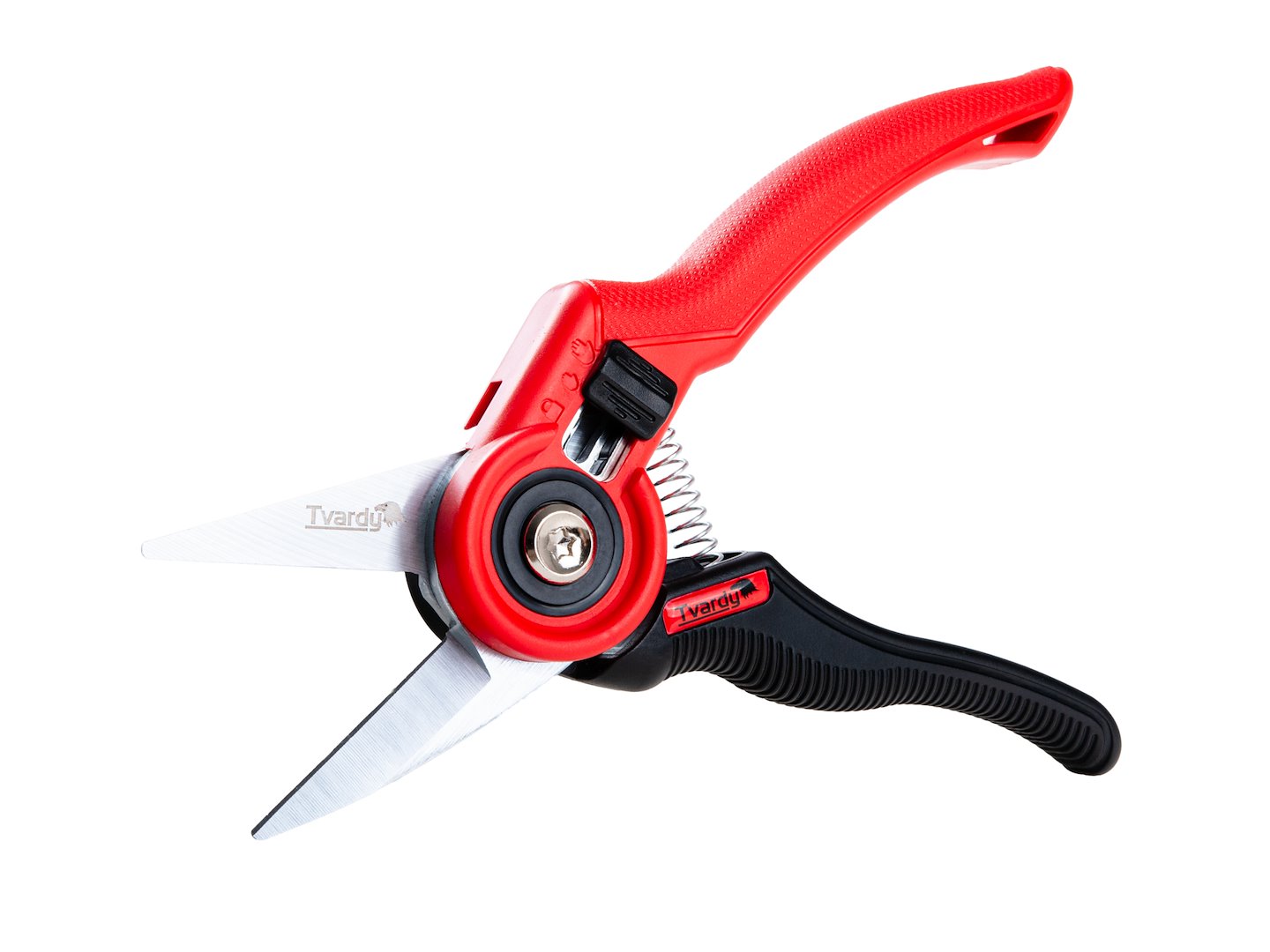 Straight garden pruner with bypass blade, 220 mm, SK5