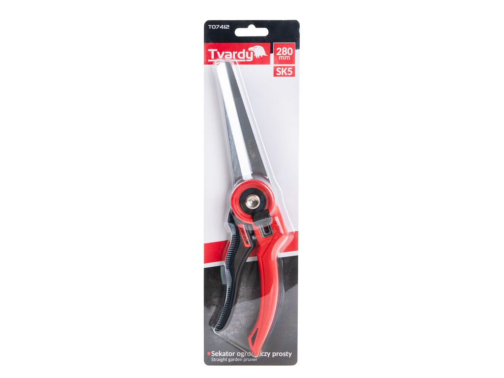 Straight garden pruner with bypass blade 280 mm SK5