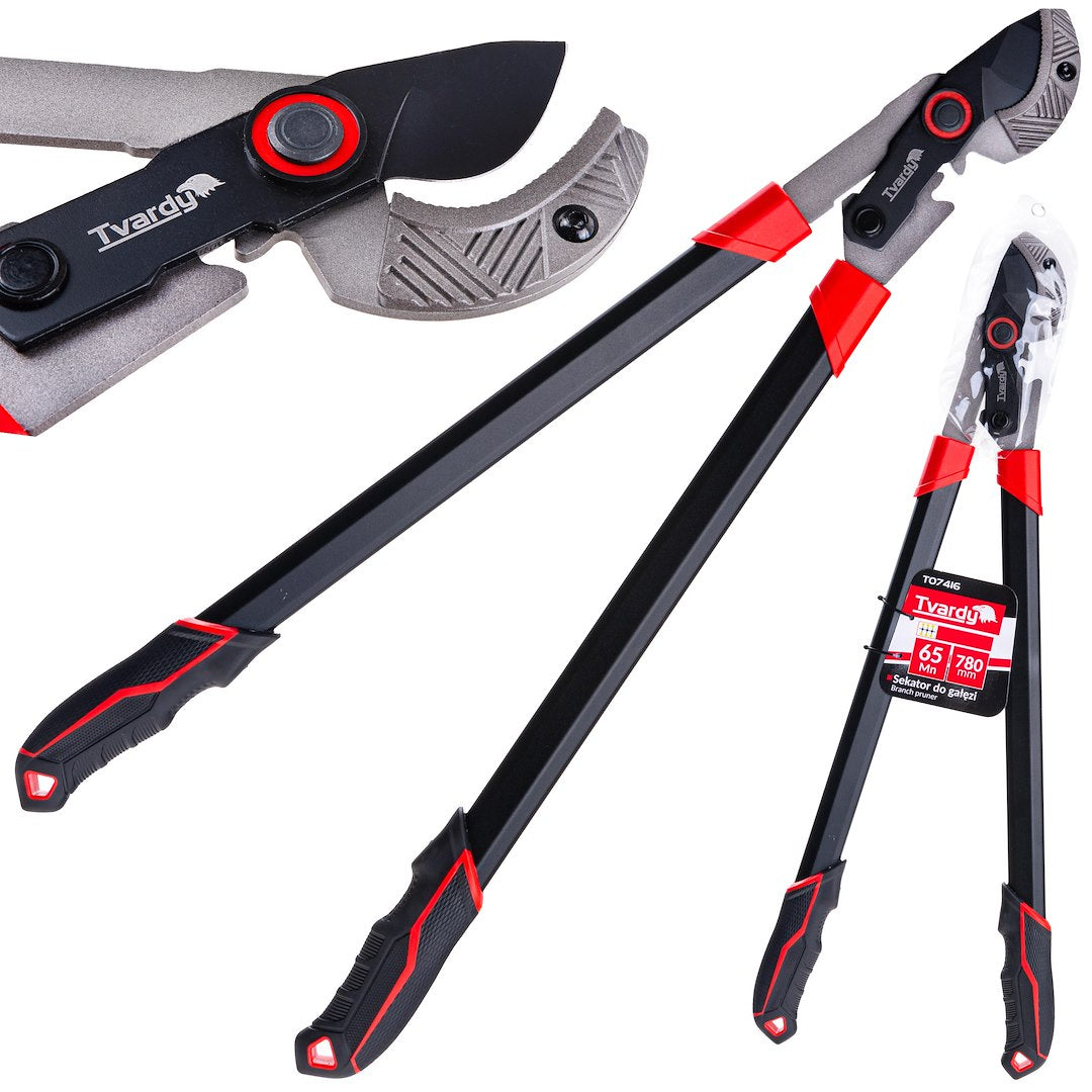 Branch Pruner with Anvil Blade, 780 mm, 65Mn, PTFE