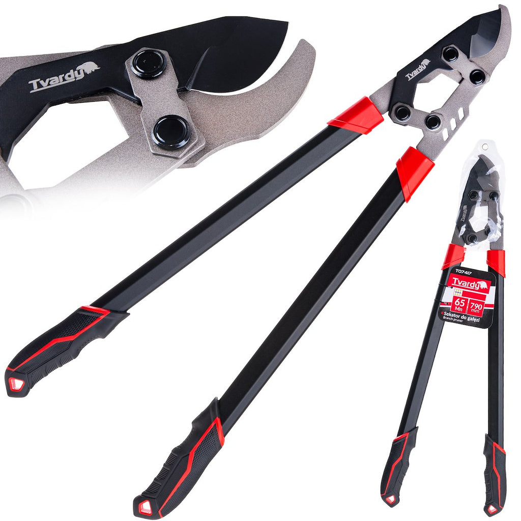 Branch Pruner with Ratchet and Bypass Blade, 790 mm, 65Mn PTFE