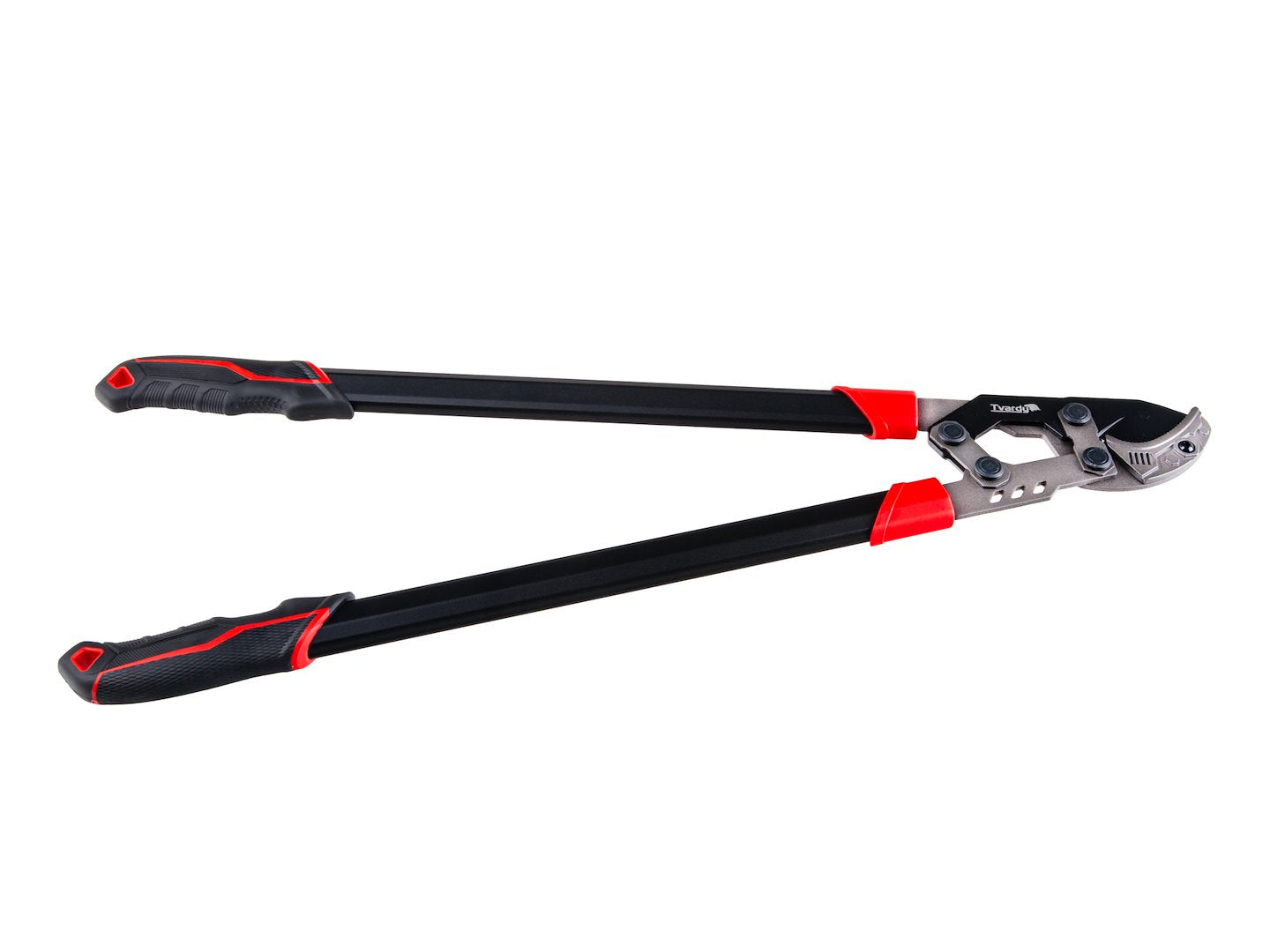 Branch pruner with ratchet and anvil blade, 790 mm, 65Mn PTFE