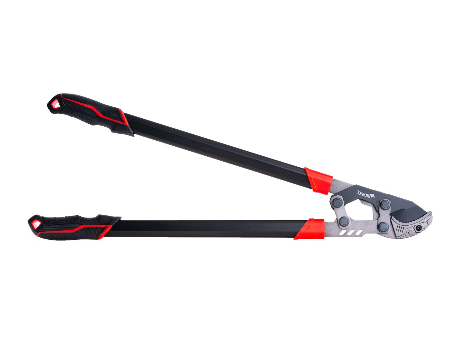 Branch pruner with ratchet and anvil blade, 790 mm, 65Mn PTFE
