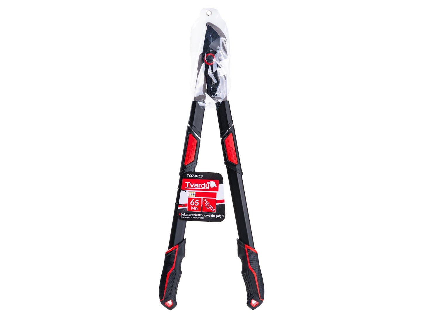 Telescopic branch pruner with bypass blade 715–955 mm, 65Mn, PTFE