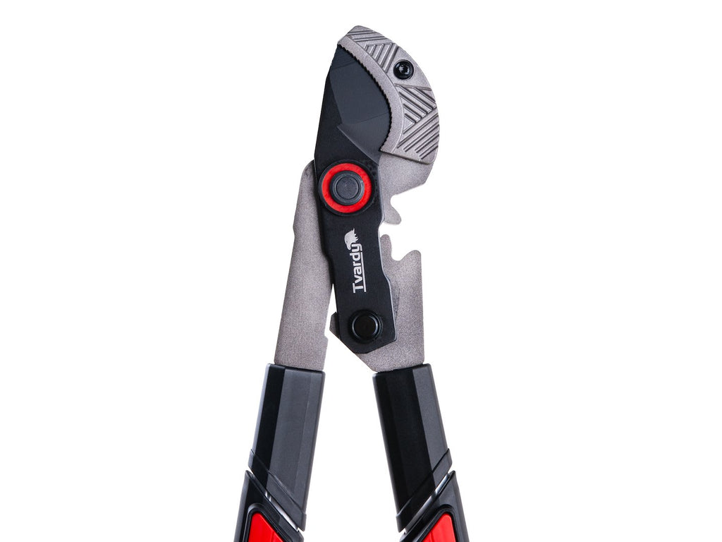 Telescopic branch pruner with anvil blade, 715–955 mm, 65Mn PTFE