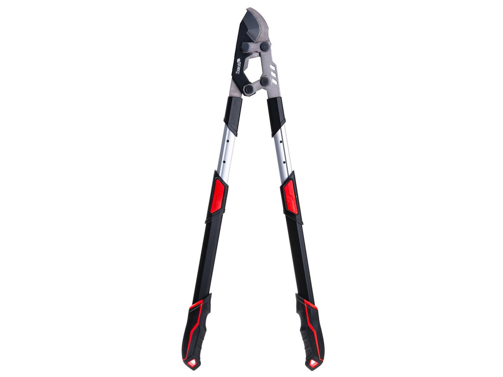 Telescopic branch pruner with ratchet and bypass blade 730–970 mm 65Mn PTFE
