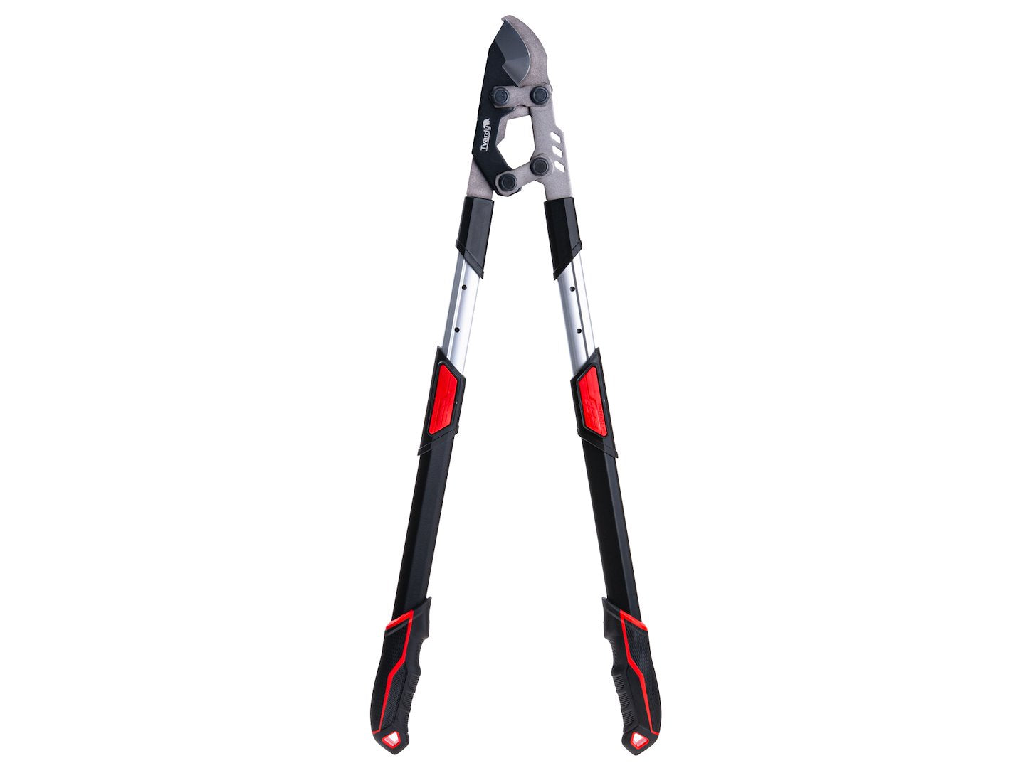 Telescopic branch pruner with ratchet and bypass blade 730–970 mm 65Mn PTFE