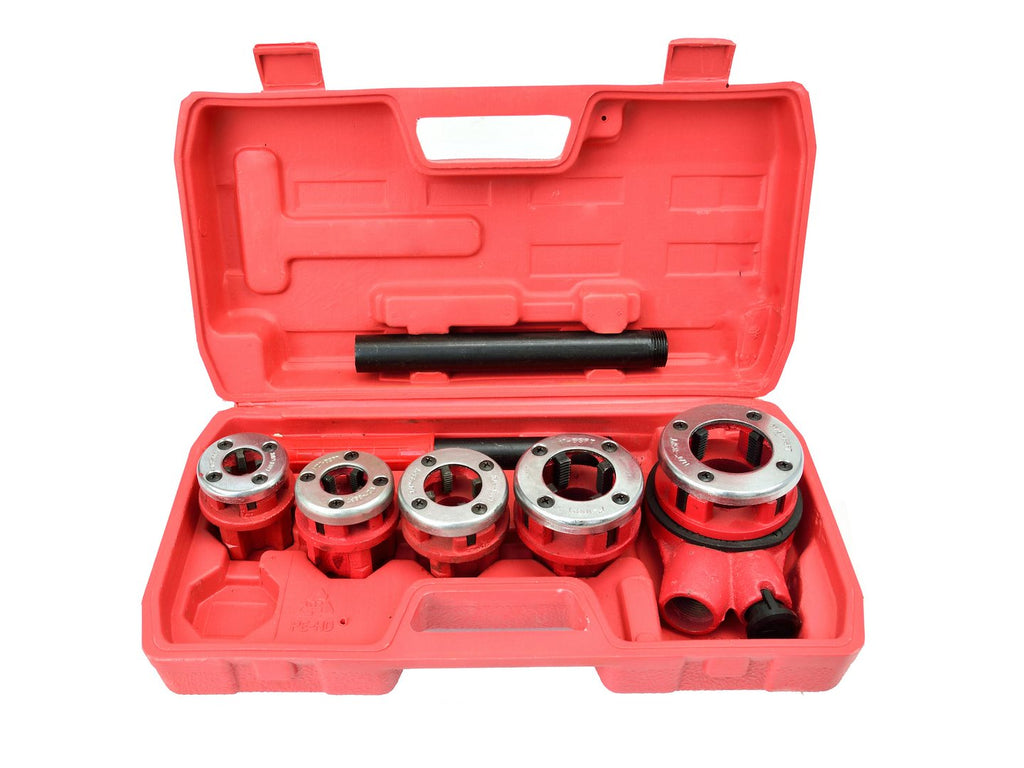 Ratchet Pipe Threading Set, 5 pcs, 3/8 to 1-1/4 in.