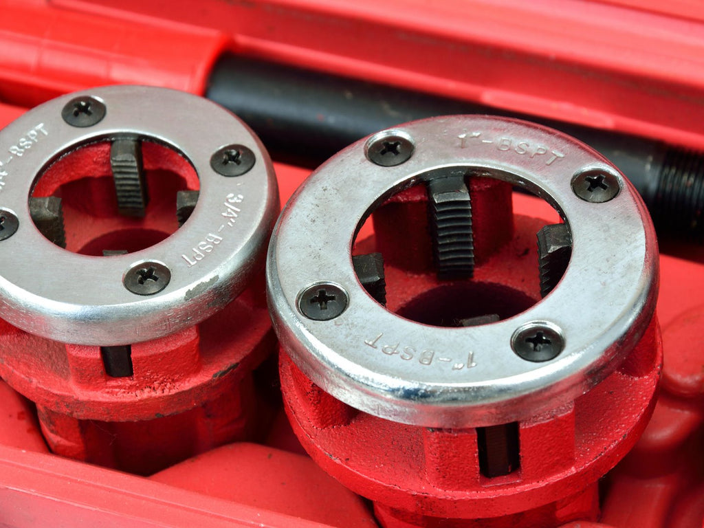 Ratchet Pipe Threading Set, 5 pcs, 3/8 to 1-1/4 in.