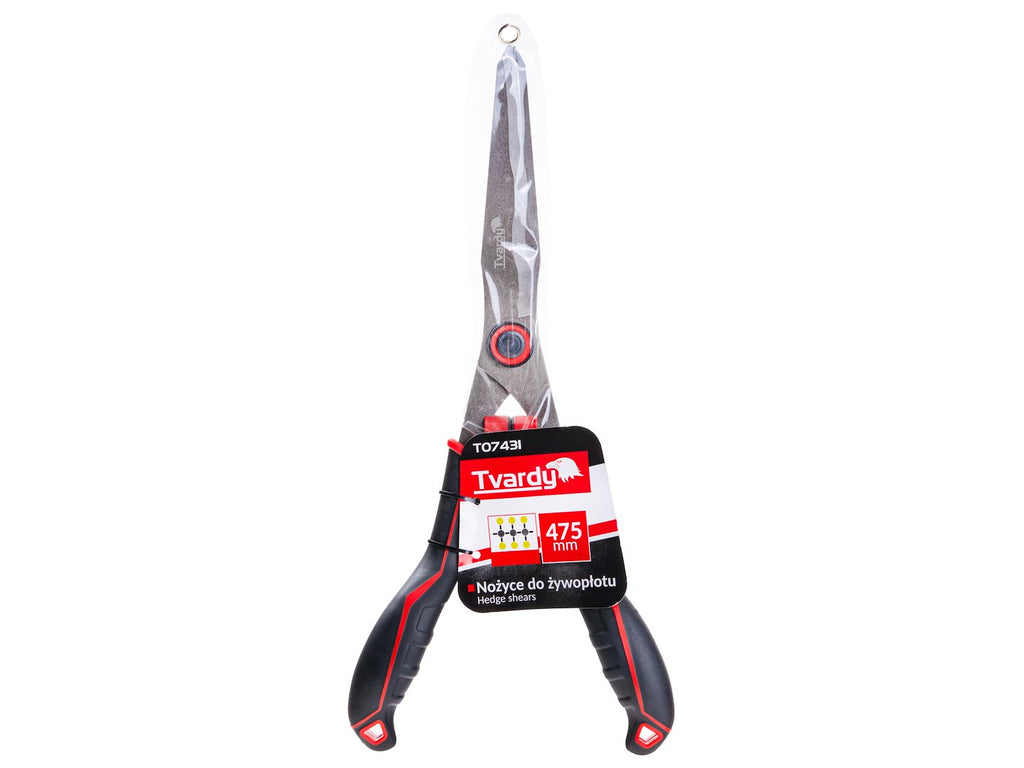 Hedge shears with wavy blade, 475 mm, PTFE