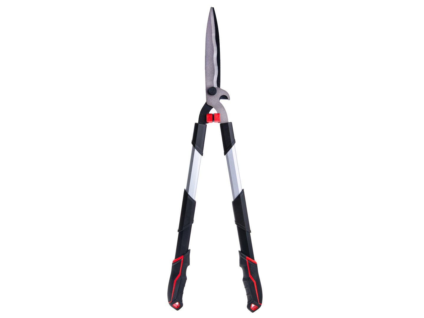 Telescopic hedge shears with wavy blade 735–865 mm, PTFE-coated
