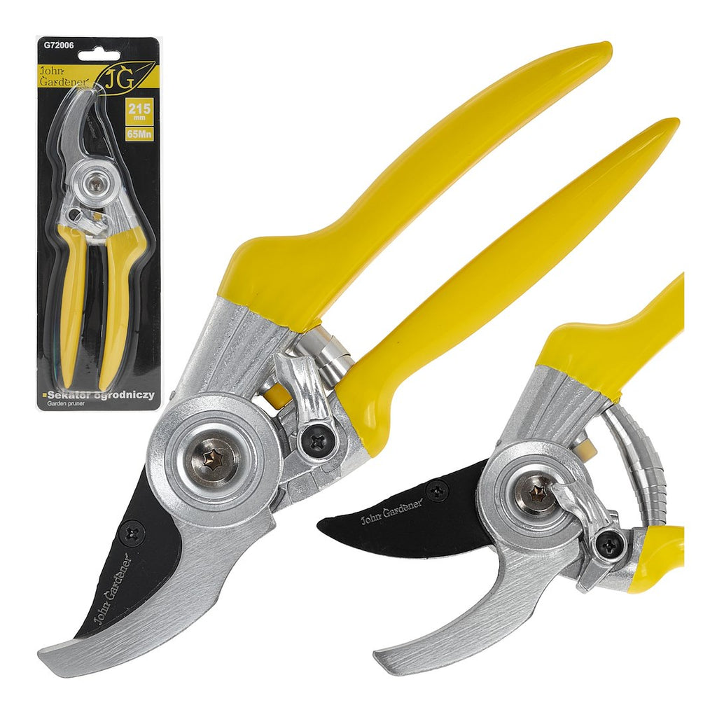 Garden Pruner with Bypass Blade, 215 mm, 65Mn