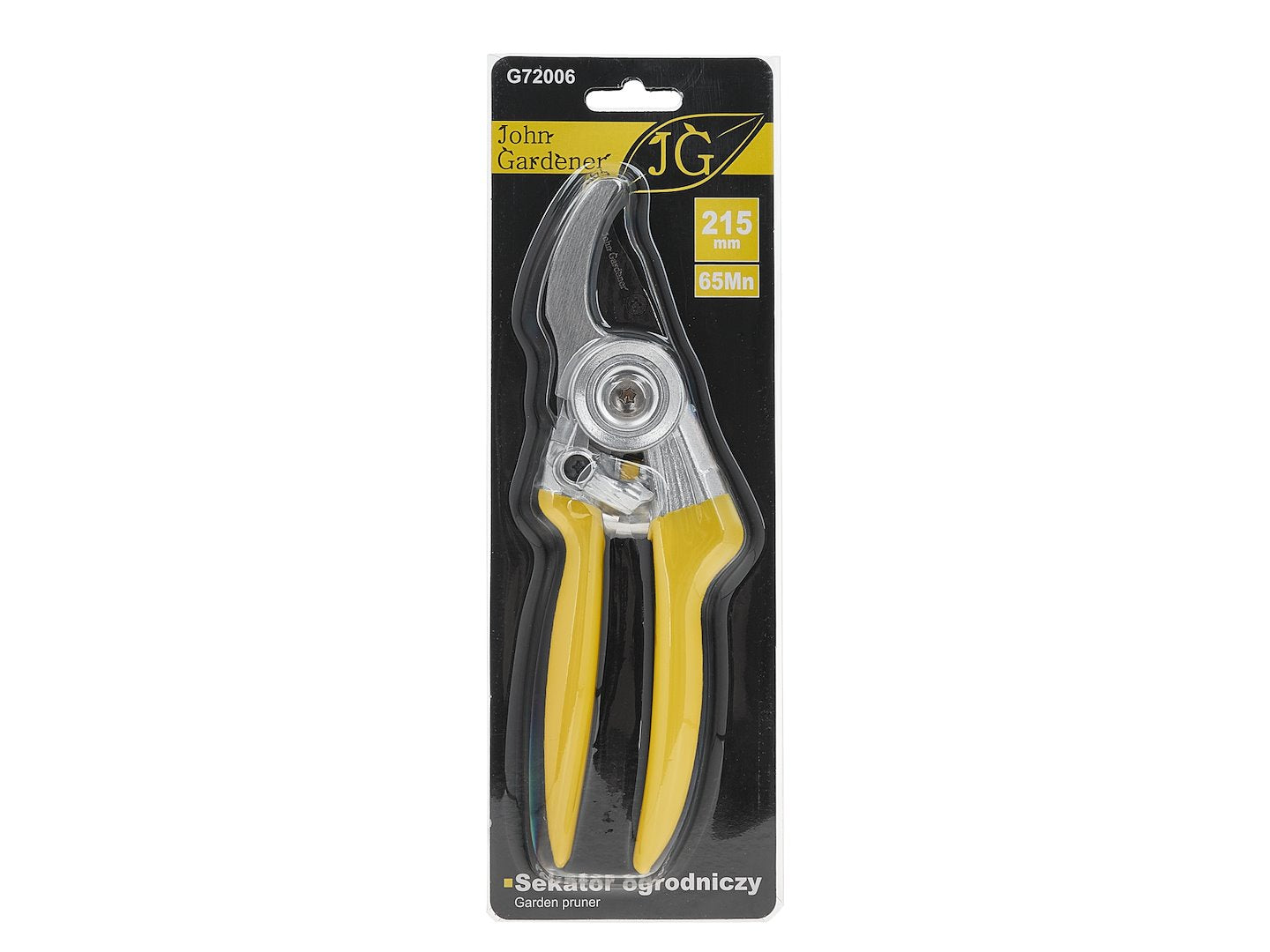 Garden Pruner with Bypass Blade, 215 mm, 65Mn