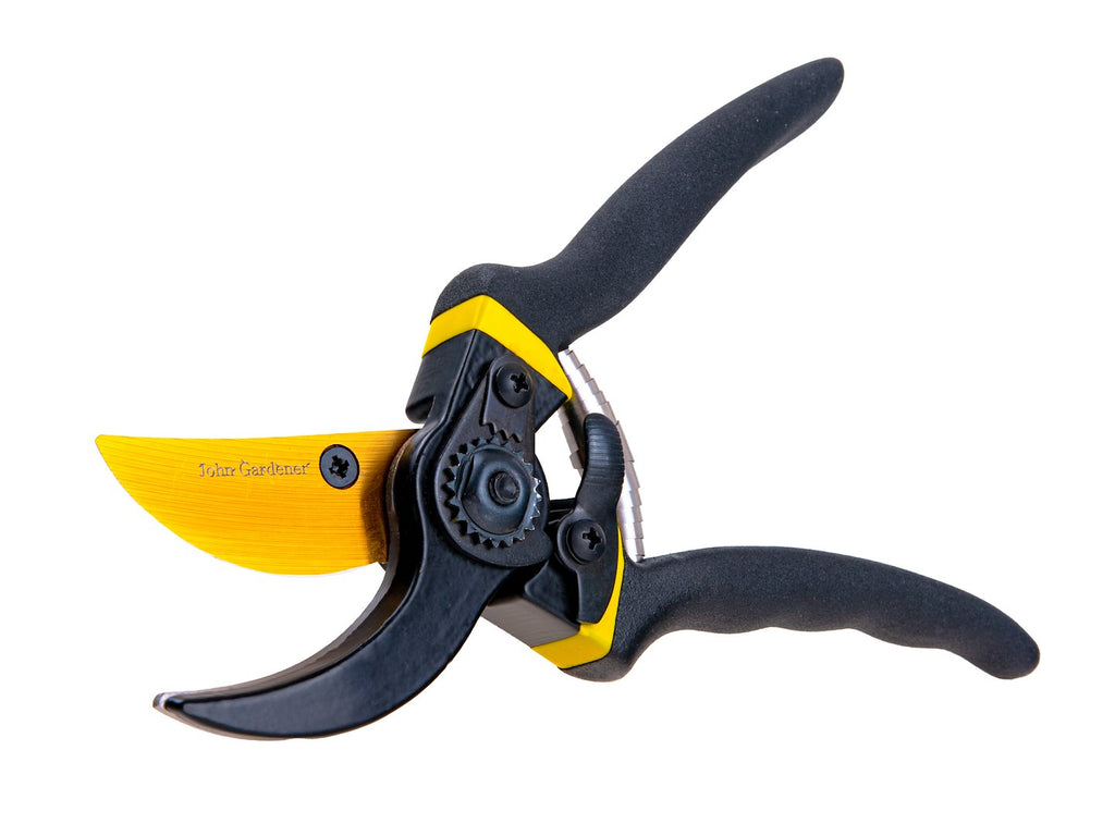 Garden pruner with bypass blade, 210 mm, 65Mn, anti-slip