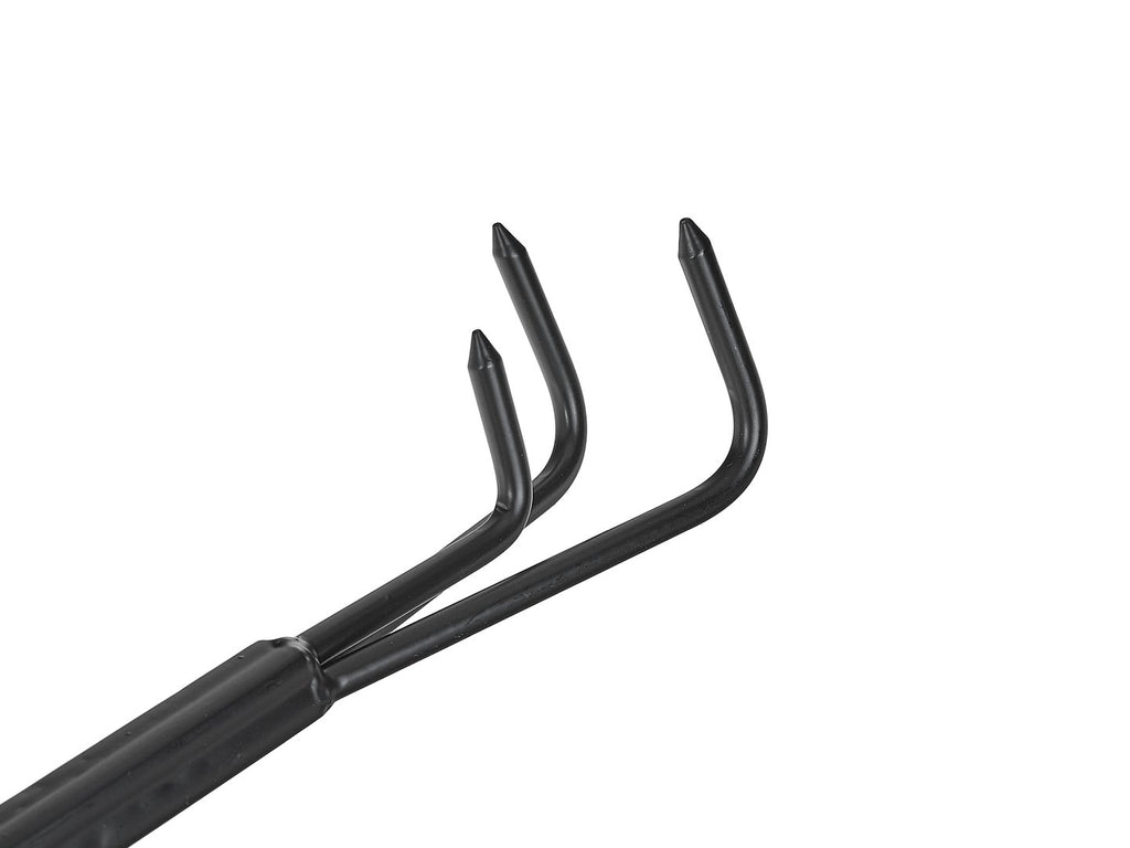 Three-pronged garden cultivator