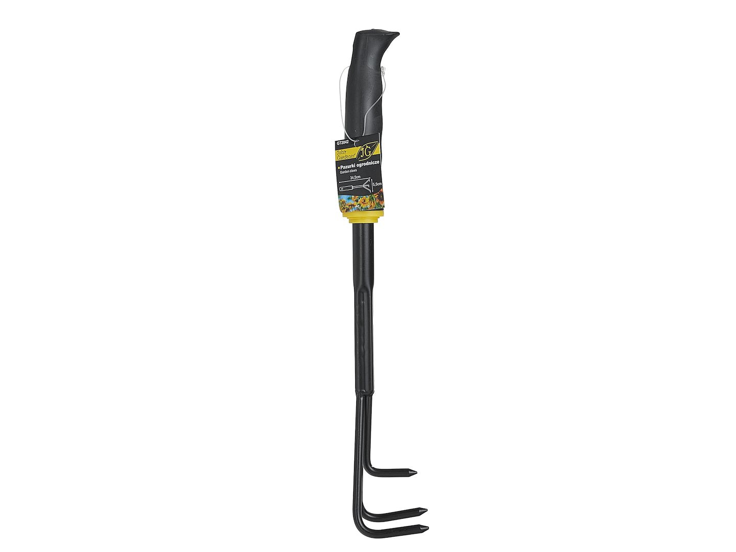Three-pronged garden cultivator