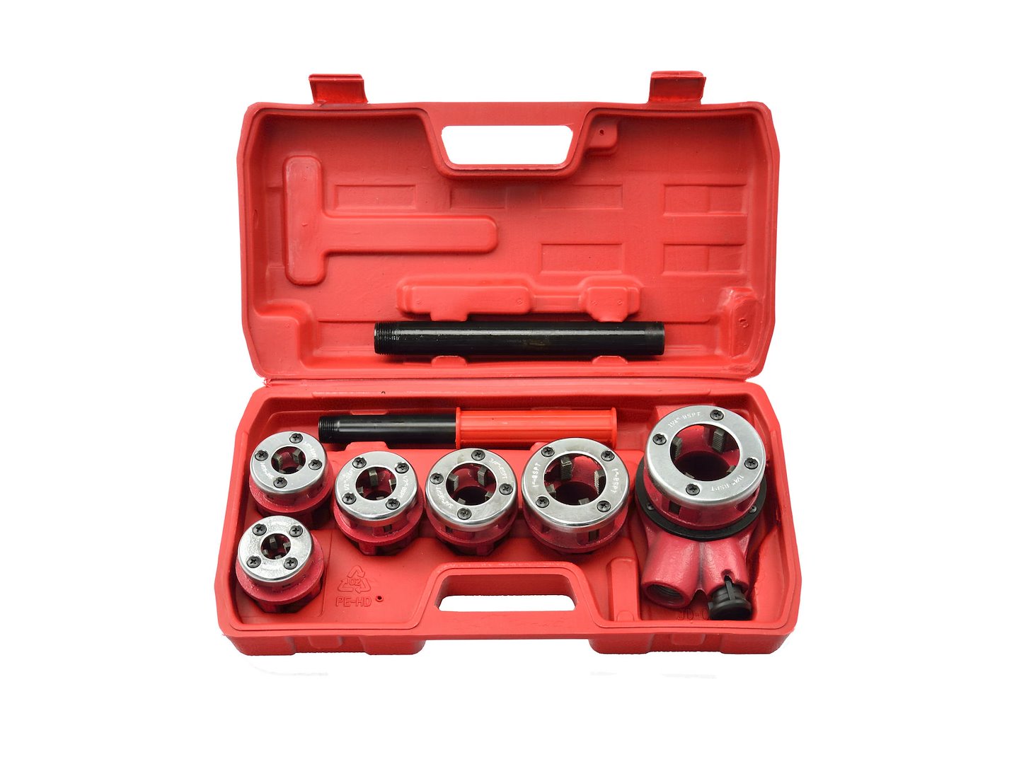 Ratchet Pipe Threading Set, 6 pcs, 1/4 to 1-1/4 in. BSP