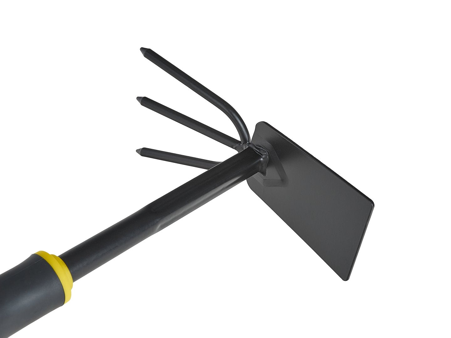 Double-sided gardening hoe with claws