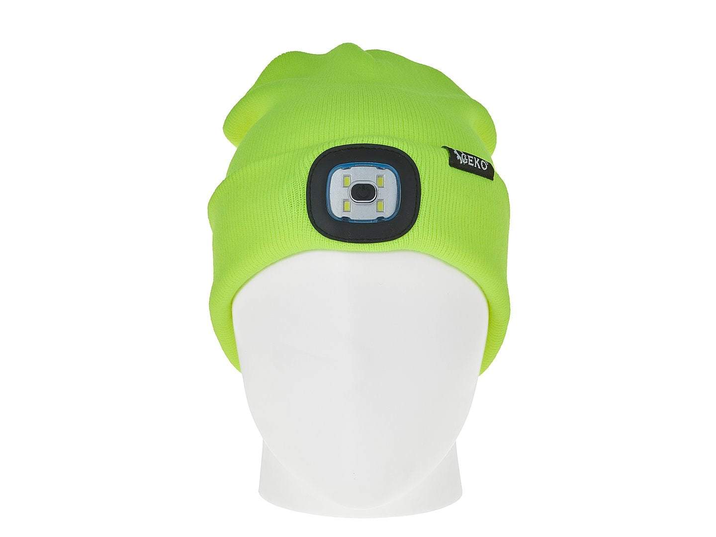 Rechargeable LED Headlight Winter Hat (Yellow)