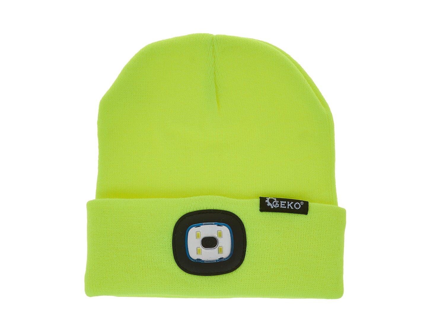 Rechargeable LED Headlight Winter Hat (Yellow)