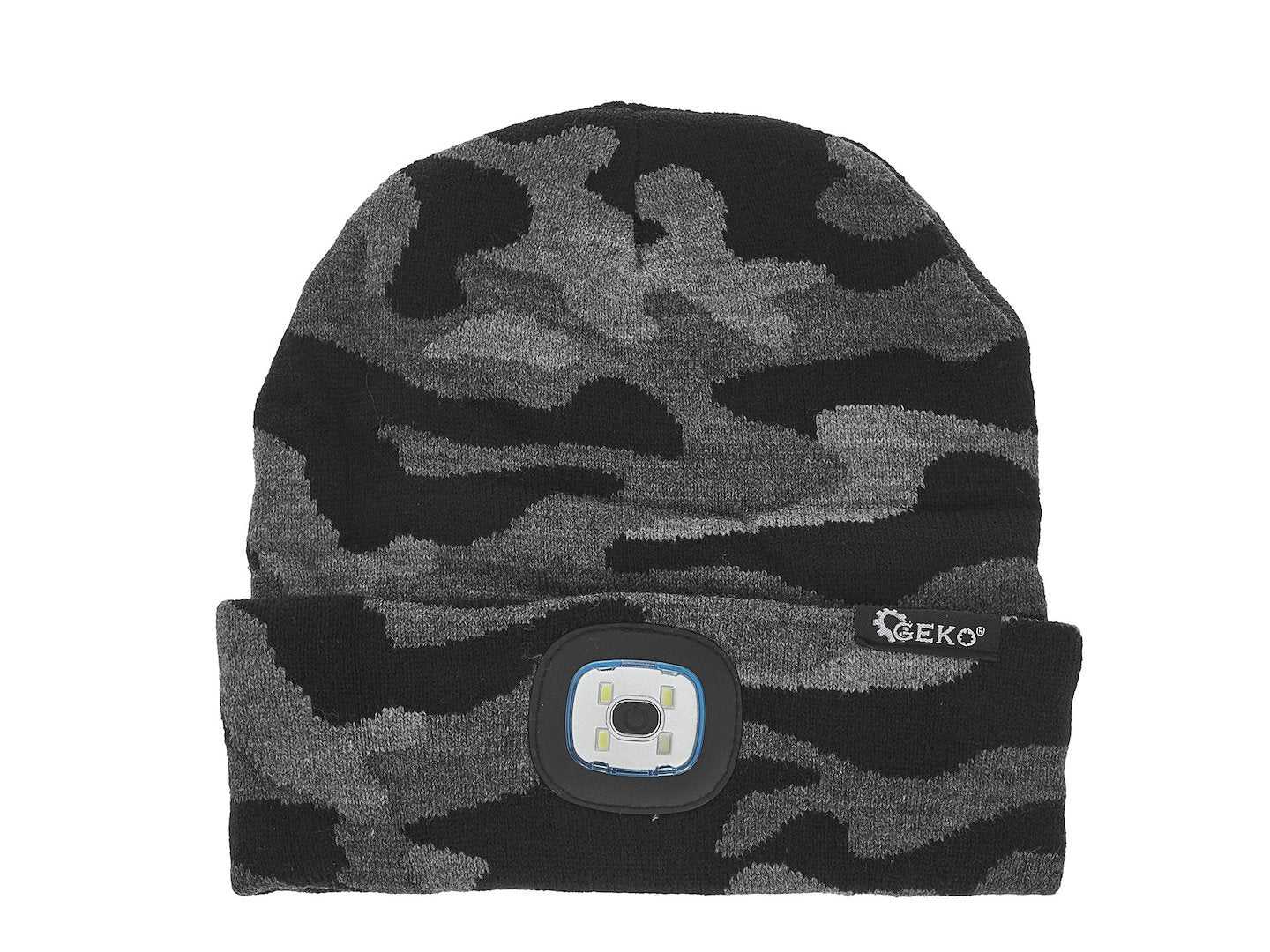 Rechargeable LED Head Light Winter Hat (Camouflage)