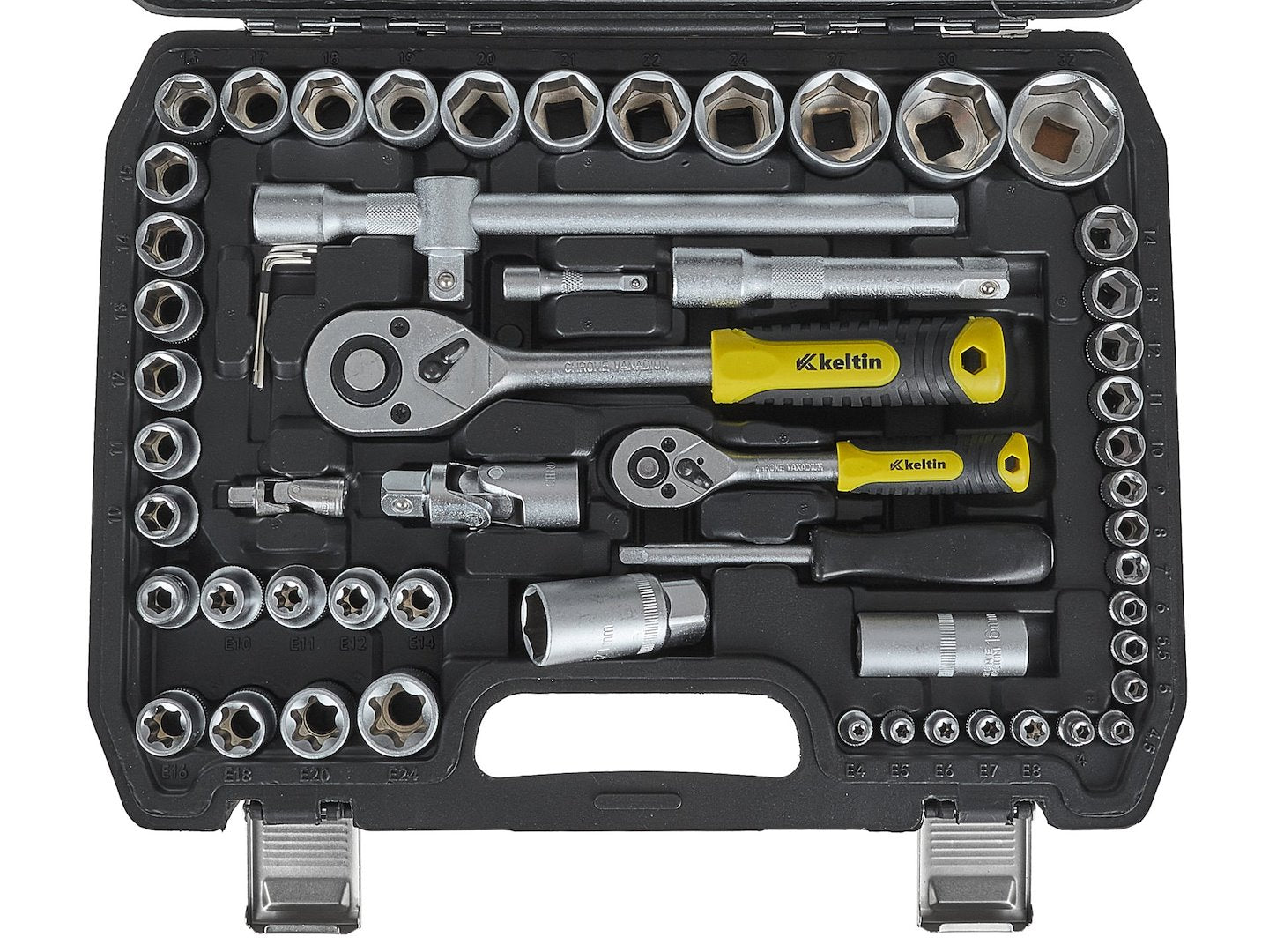 108 pcs socket set (1/4" & 1/2")