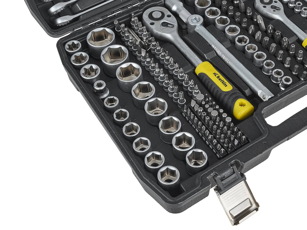 216-piece socket set (1/4\", 3/8\" & 1/2\")
