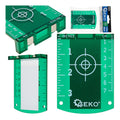 Green target card with a magnet