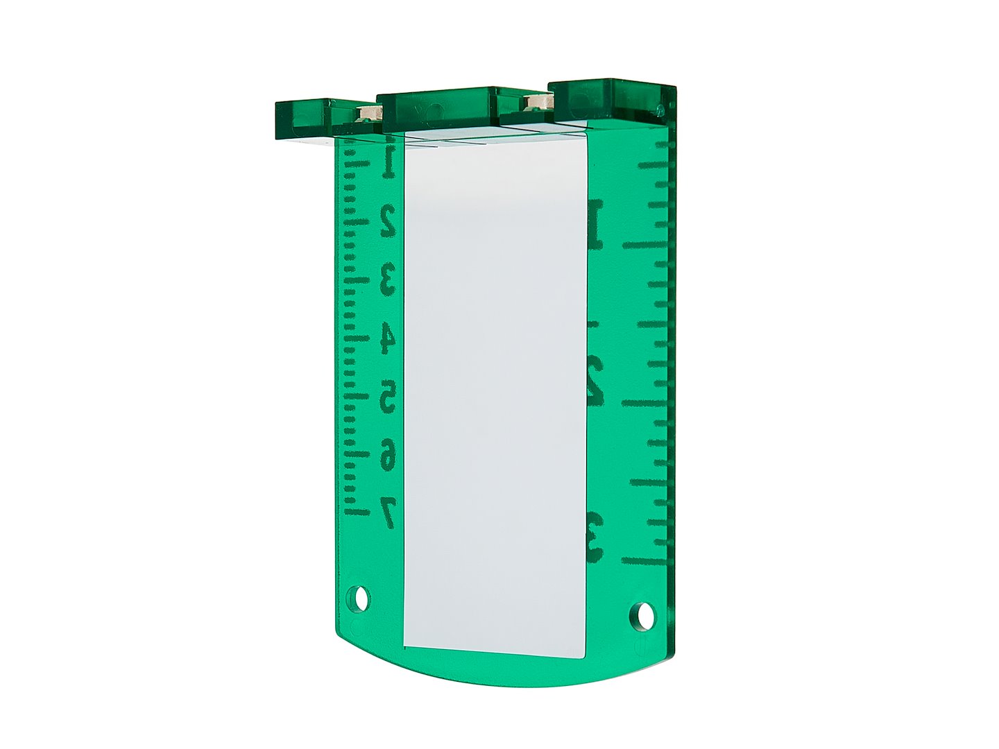 Green target card with a magnet