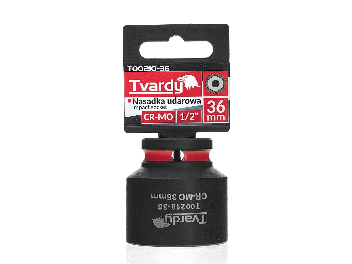 Impact socket 1/2" 6PT 36 mm CR-MO