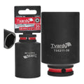 Deep impact socket 1/2" 6PT 36 mm CR-MO
