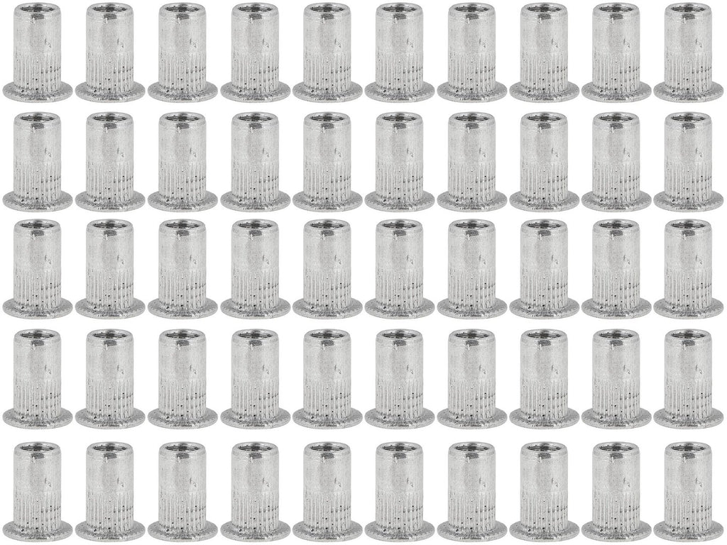 50 pcs M4 0.5-2.0 aluminium rivet nut set