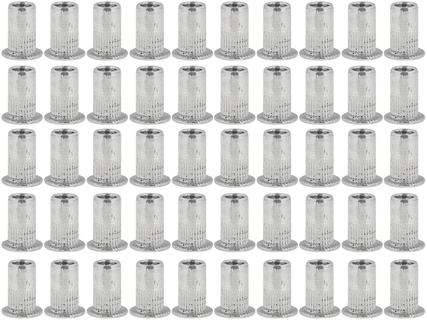 50 pcs M4 0.5-2.0 aluminium rivet nut set