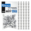 50 pcs M5 0.5–2.5 aluminium rivet nuts set