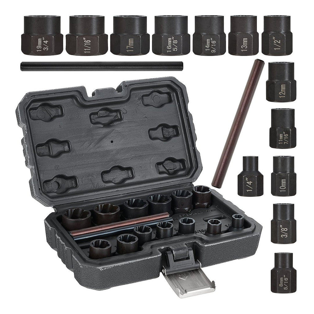 15-piece 6-19 mm Bolt Extractor Set