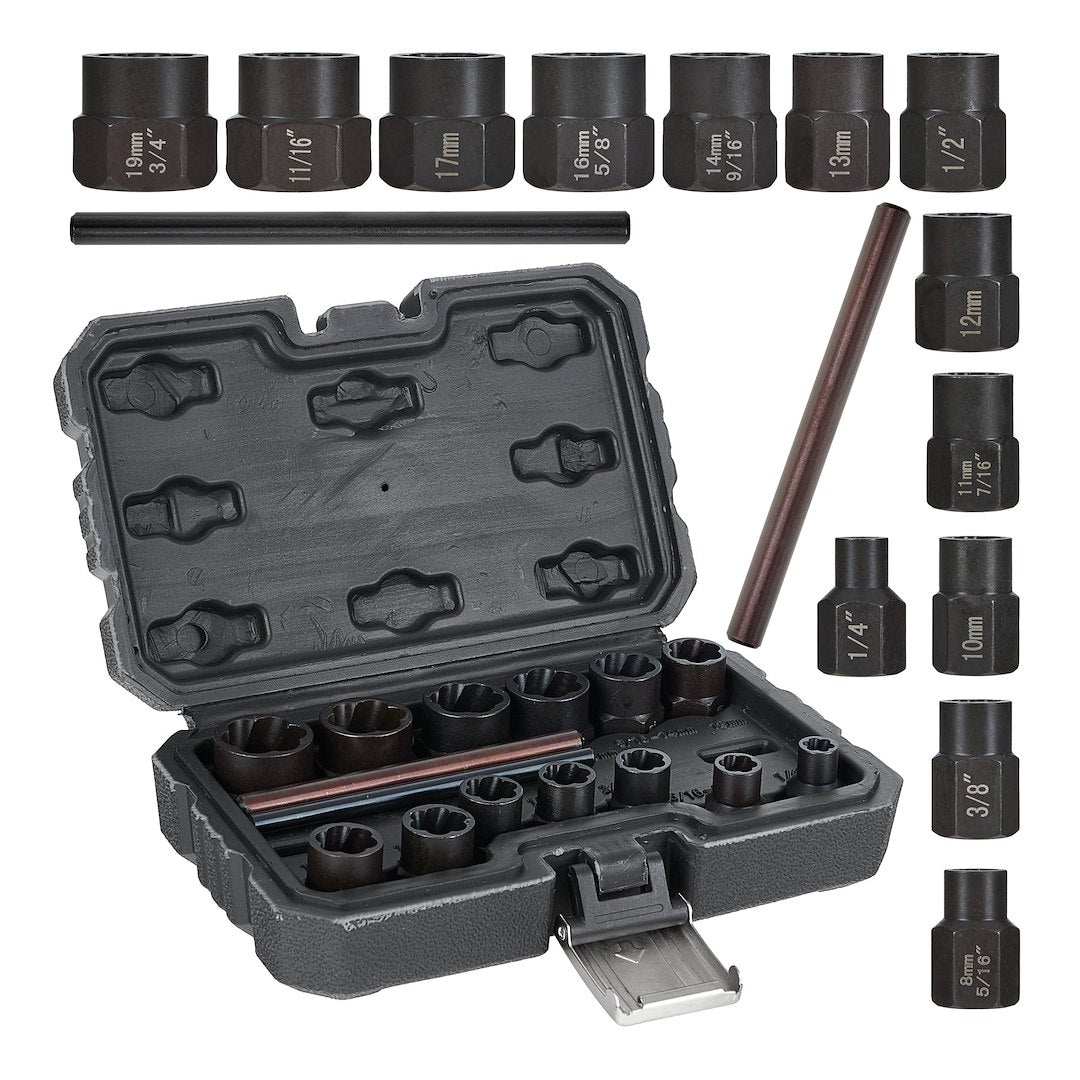 15-piece 6-19 mm Bolt Extractor Set