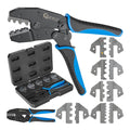 Crimping Pliers with 5 Replaceable Jaws