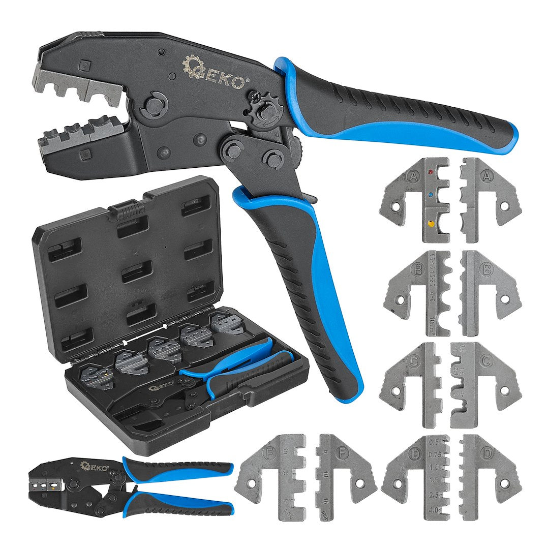 Crimping Pliers with 5 Replaceable Jaws