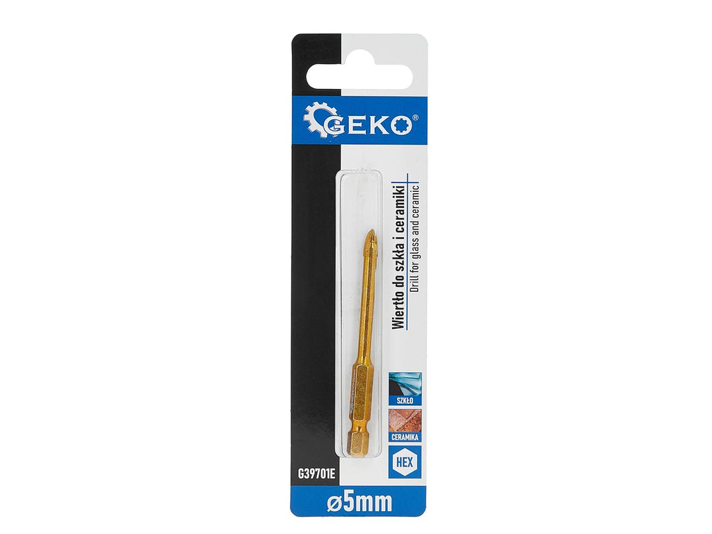 Drill for glass and ceramics, 5 mm, HEX
