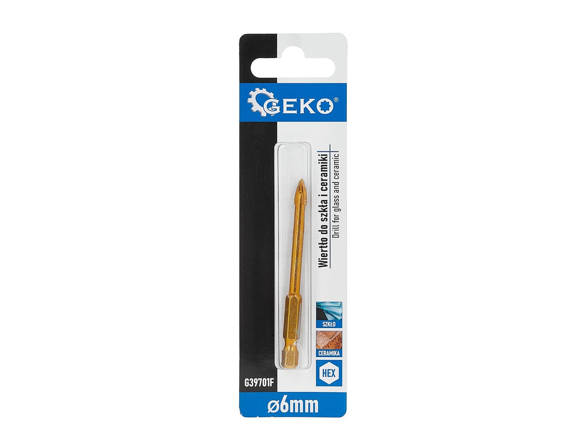 6 mm HEX drill for glass and ceramic