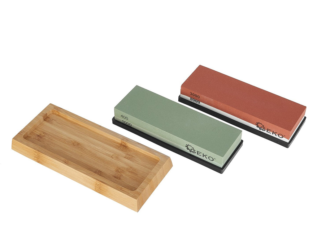 8-piece knife sharpening stones set with angle guide