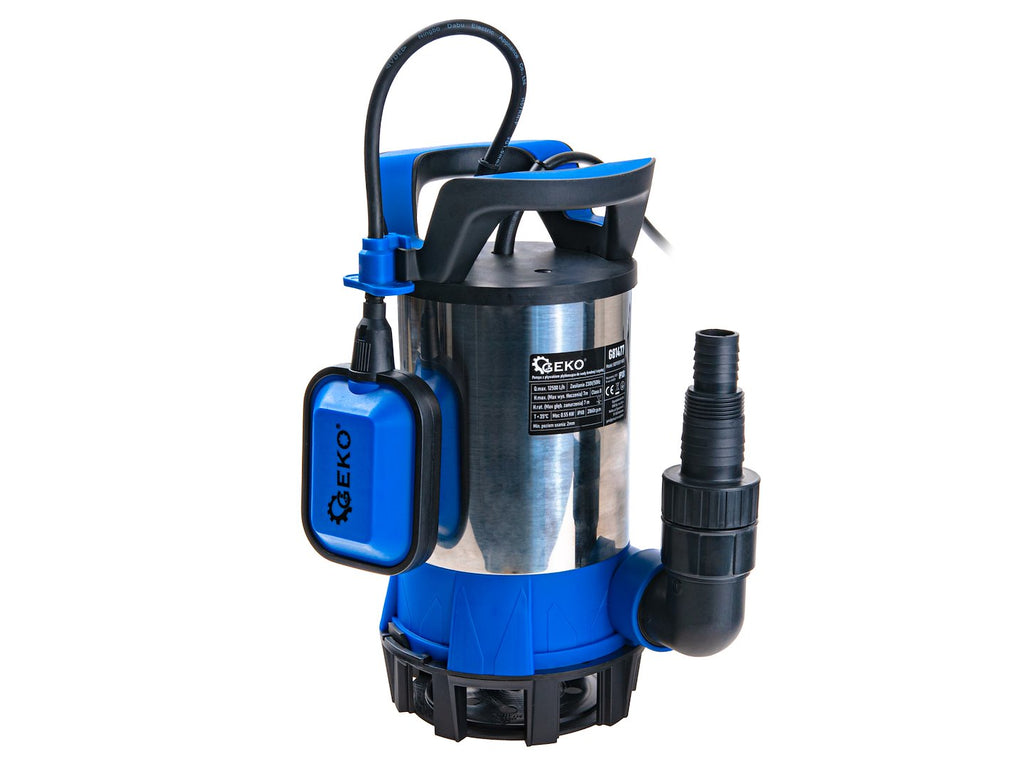 3-in-1 Submersible Shallow-Suction Dirty & Clean Water Pump with Float Switch 550 W