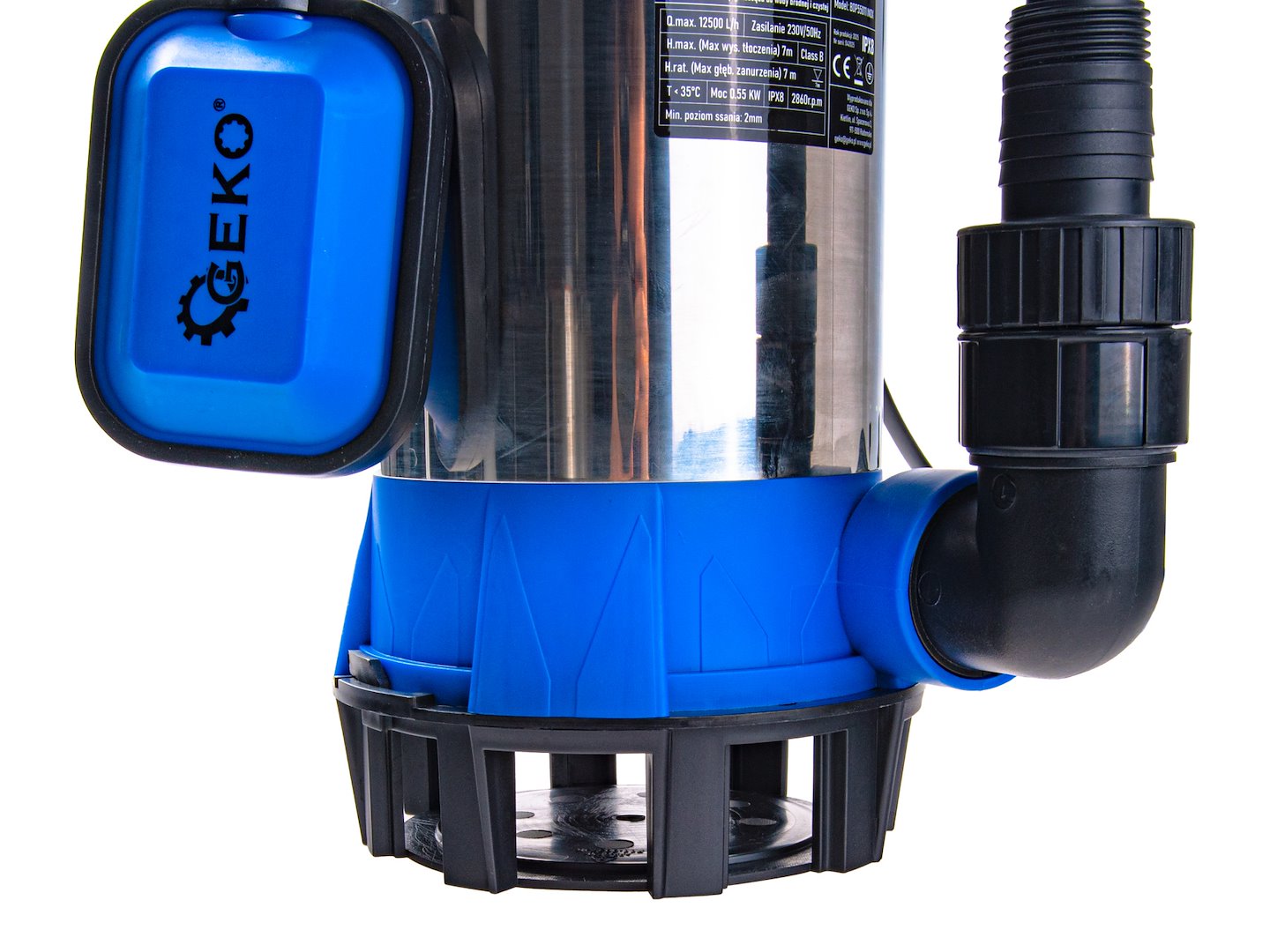 3-in-1 Submersible Shallow-Suction Dirty & Clean Water Pump with Float Switch 550 W