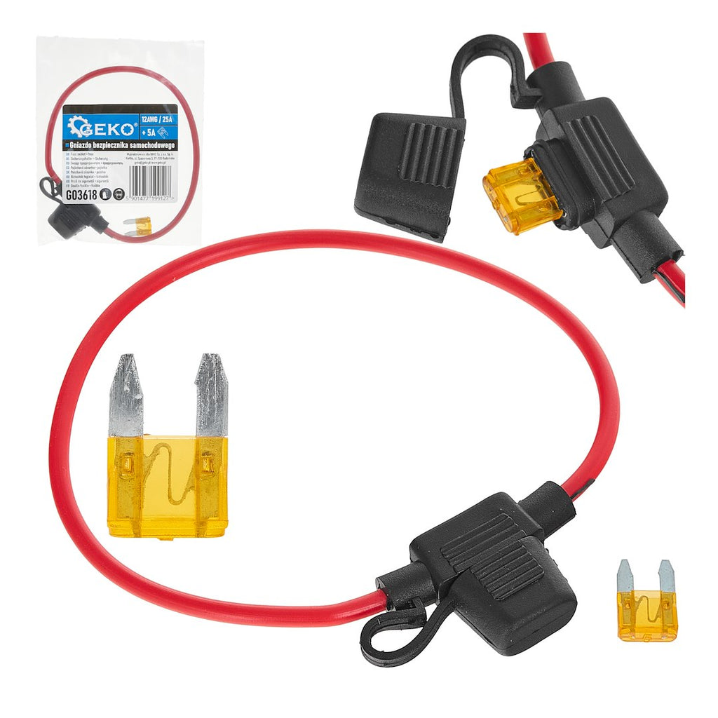 19mm 25A Fuse Socket + 5A Fuse