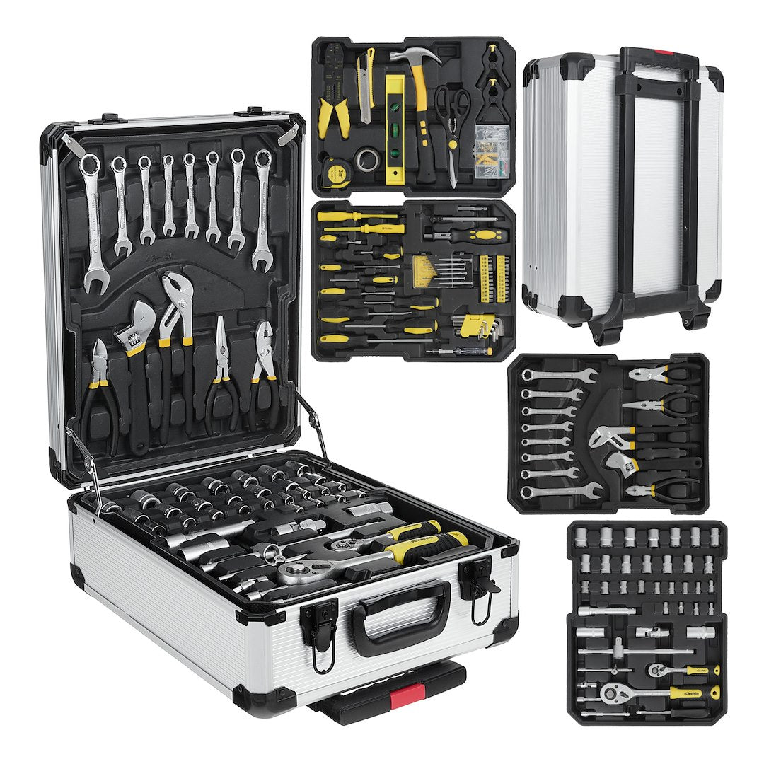 187-piece tool box set, aluminium case