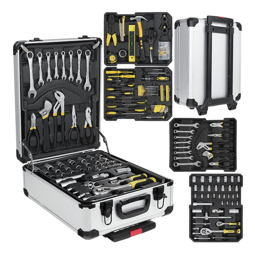 187-piece tool box set, aluminium case