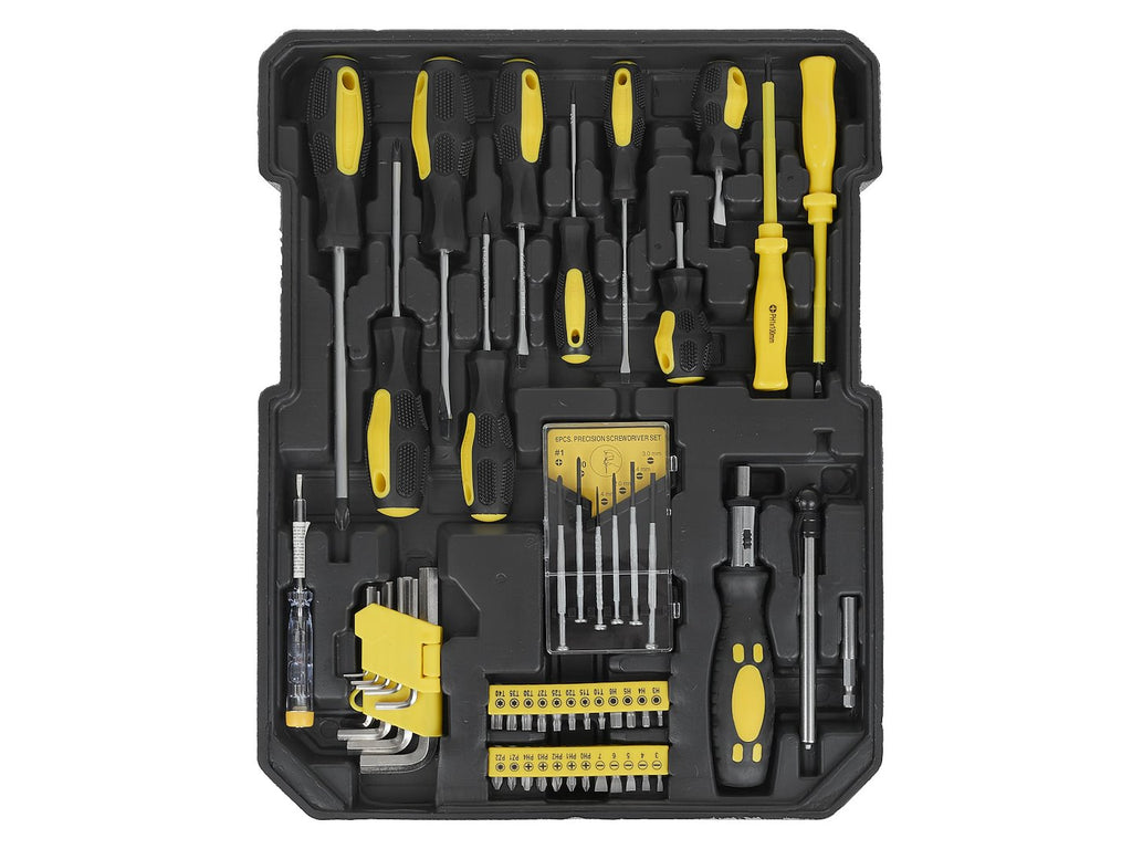 187-piece tool box set, aluminium case