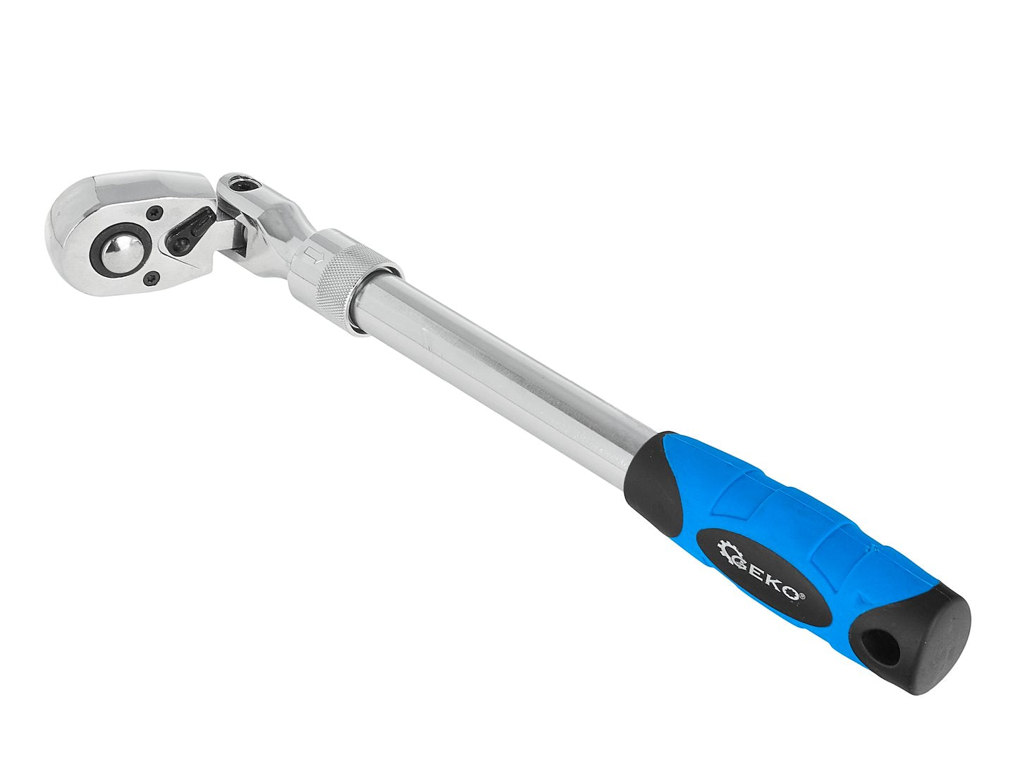 Telescopic flexible-head ratchet with handle 1/2" 370–510 mm 72T CrV
