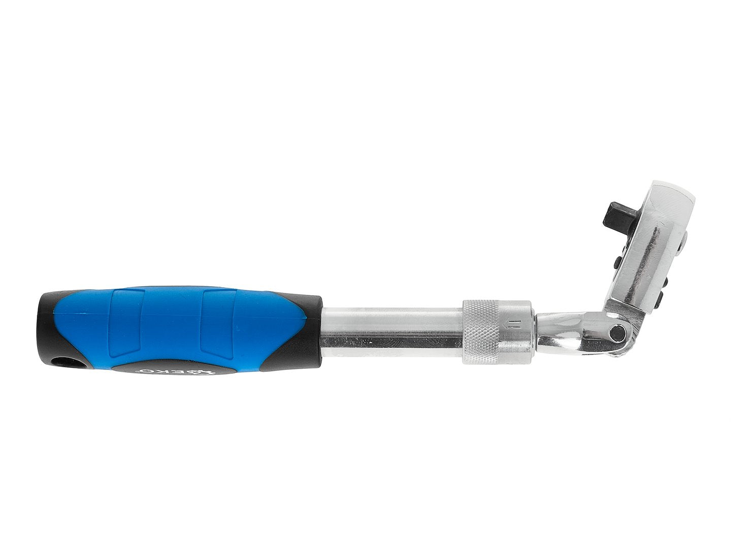 Telescopic ratchet with flexible head and handle 1/4" drive, 210-278 mm, 72T, CrV